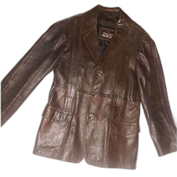 Roetan leather Jacket by Silvester Litton of England Mens Med/Women L-XL - Picture 2 of 16